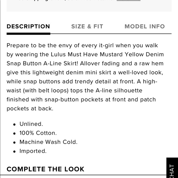 Beautiful mustard button up skirt - Picture 4 of 6